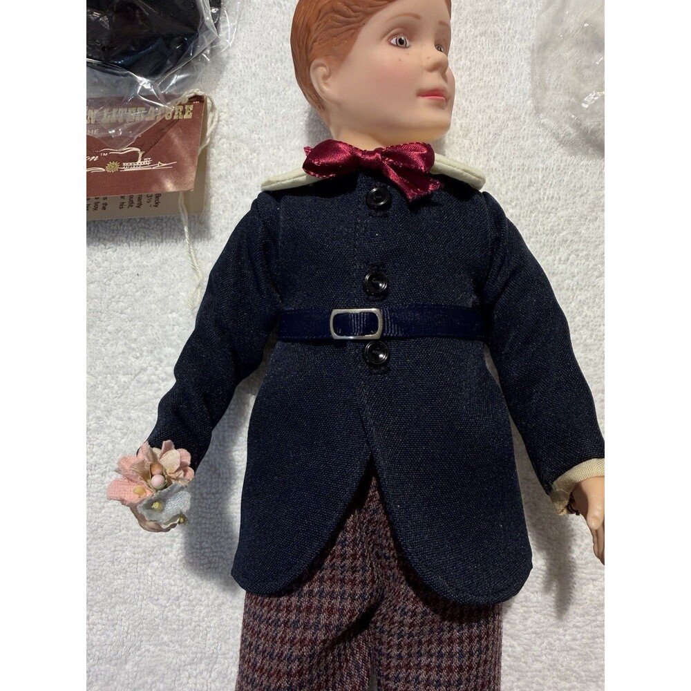 1985 Effanbee Tom Sawyer 12” Boy Doll w/Hat & Box Mark Twain Collection 7634 - Picture 4 of 14